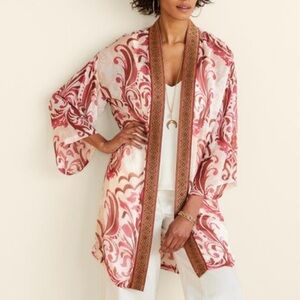 NWOT Women’s Soft Surroundings Jakarta Picante Medallion Kimono Size Small